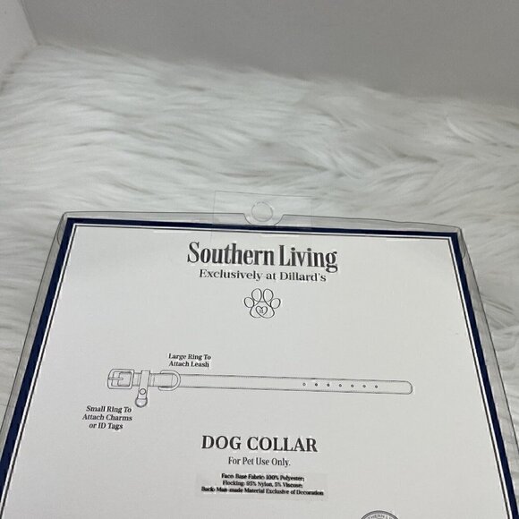 NEW Southern Living Dog Collar Size XS/Small Black - Picture 6 of 9